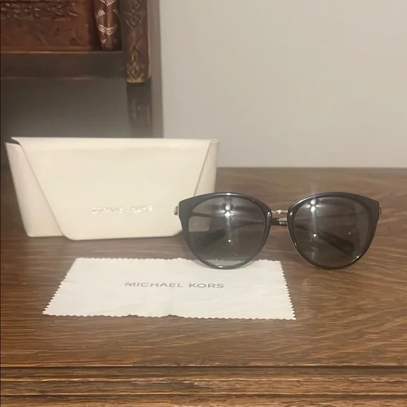 Michael Kors Black Abela III Cat-Eye Sunglasses